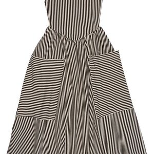 Fashion Brand Company GIANT POCKET strip maxi dress